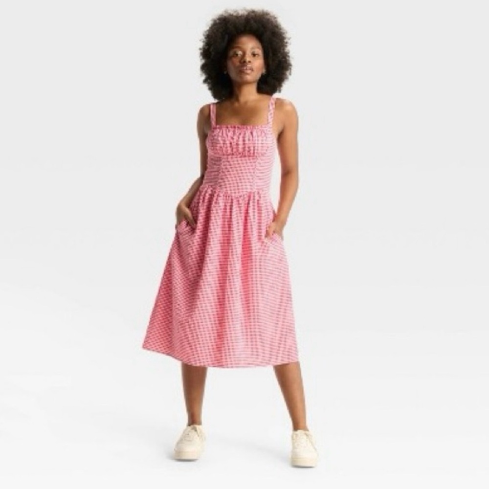 Red Gingham Women's Dress
